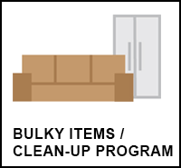bulky items and clean-up program information